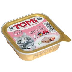 TOMi shrimps ТОМИ КРЕВЕТКИ супер премиум корм для кошек, паштет, 100г, 0.1кг