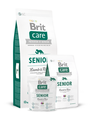 Brit Care Senior Lamb & Rice (для пожилых всех пород), 1 кг