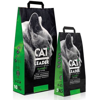 Кэт Лидер (CAT LEADER) супер-впитывающий наполнитель в кошачий туалет, 2кг