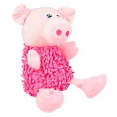 Karlie-Flamingo SHAGGY PIG лохматый свин мягкая игрушка для собак, 22 см