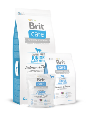 Brit Care Grain-free Junior Large Breed Salmon & Potato (для щенков гигантских пород), 1 кг