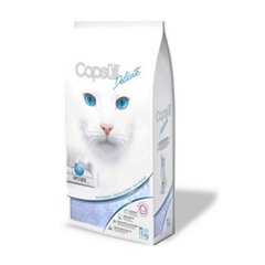 Capsull Delicate (baby powder) КАПСУЛ ДЕЛИКАТ кварцевый впитывающий наполнитель для туалетов кошек, капсулы 3мм, для котят и чувствительных кошек, 1.5кг