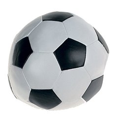Karlie-Flamingo Soccerball Blackwhite КАРЛИ-ФЛАМИНГО СОКЕРБОЛ игрушка для собак, мяч черно-белый, искусственная кожа, 15 см