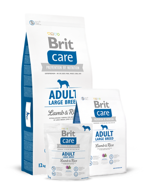 Brit Care Adult Large Breed Lamb & Rice (для собак весом от 25 кг), 1 кг