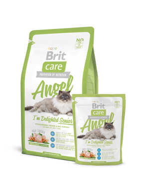 Brit Care Cat Angel I am Delighted Senior для пожилых кошек, 0.4 кг