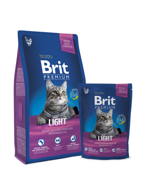 Brit Premium Cat Light для кошек c избыточным весом, 8 кг