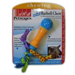 Petstages Игрушка для собак Гантеля мини с канатиками