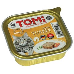 TOMi turkey ТОМИ ИНДЕЙКА супер премиум корм для кошек, паштет, 100г, 0.1кг
