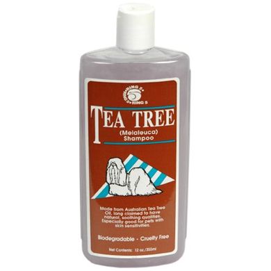 Ring5 Tea Tree РИНГ5 ЧАЙНОЕ ДЕРЕВО шампунь для собак и кошек с проблемами кожи, с маслом чайного дерева, 0,355 л