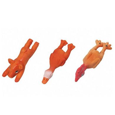 Karlie-Flamingo Animals КАРЛИ-ФЛАМИНГО игрушка для собак из латекса, поросенок, цыпленок, утенок, 13х4х4 см