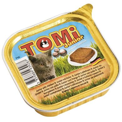 TOMi junior ДЛЯ КОТЯТ консервы для котят, паштет, 0.1кг