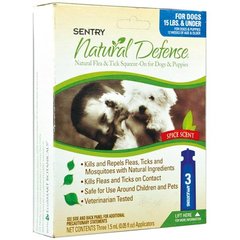 SENTRY НАТУРАЛЬНАЯ ЗАЩИТА (Natural Defense) капли от блох и клещей для собак до 7кг, 1,5мл