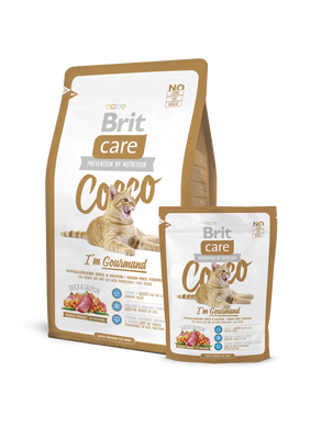 Brit Care Cat Cocco I am Gourmand для привередливых кошек, 0.4 кг