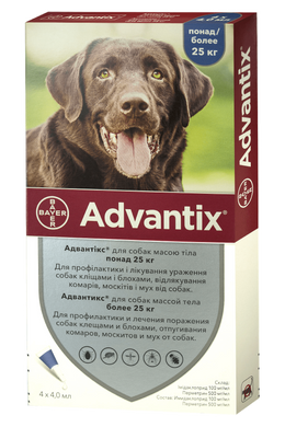 Bayer Advantix Адвантикс для собак свыше 25 кг