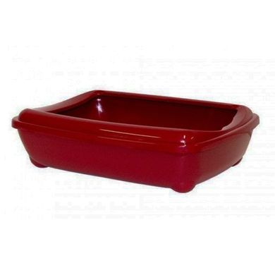 Moderna АРИСТ-О-ТРЭЙ ДЖУМБО туалет с бортиком для котов, 57Х43Х16,3 см, красный кирпич