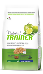 Trainer Natural Super Premium Adult Maxi Con Pollo Fresco, Riso & Aloe Vera, 3,0 кг