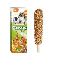 Versele-Laga Crispy Sticks МОРКОВКА УКРОП зерновая смесь лакомство для кроликов и морских свинок, 0.055 кг