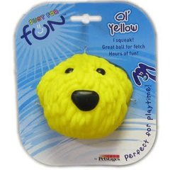 Petstages Игрушка-пищалка для собак виниловая Желтая собака