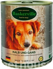 Baskerville (Баскервиль) Консервы с телятиной и мясом гуся для собак