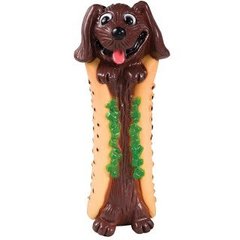 Petstages Игрушка-пищалка для собак виниловая Собака Хот-дог