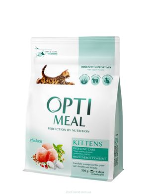 Optimeal Kittens Сухой корм для котят с курицей, 0,3 кг