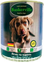 Baskerville (Баскервиль) Консервы с ягненком и петухом для собак