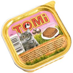 TOMi МЯСО ПТИЦА (veal, poultry) консерва корм для кошек, паштет, 0.1кг