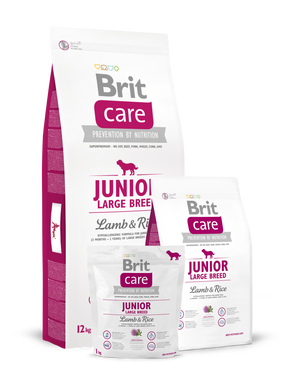 Brit Care Junior Large Breed Lamb & Rice (для щенков гигантских пород), 1 кг