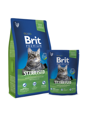Brit Premium Cat Sterilized для стерилизованных кошек, 8 кг
