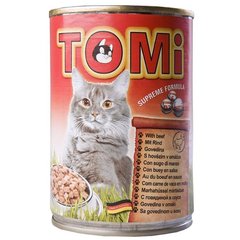 TOMi beef ТОМИ ГОВЯДИНА консервы для кошек, влажный корм, 400 г, 0.4кг
