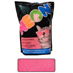 Neon Litter Clump НЕОН комкующийся наполнитель, неоновый розовый, 4 л