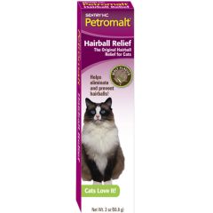 Sentry Petromalt Hairball Relief СЕНТРИ ПЕТРОМАЛЬТ ВЫВЕДЕНИЕ ШЕРСТИ паста для кошек со вкусом солода, 0.056 кг