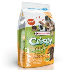Versele-Laga Crispy Snack Fibres ВЕРСЕЛЕ-ЛАГА КРИСПИ СНЕК ФИБРЕС зерновая смесь лакомство для грызунов, гранулы с овощами, 0.65 кг