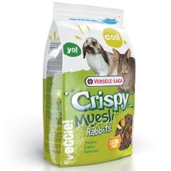 Versele-Laga Crispy Muesli Rabbits Cuni ВЕРСЕЛЕ-ЛАГА КРИСПИ МЮСЛИ КРОЛИК зерновая смесь корм для карликовых кроликов, 0.4 кг