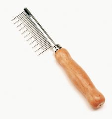 Safari Shedding Long Hair расческа длинной шерсти с деревянной ручкой