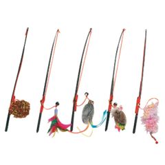Karlie-Flamingo Fishing-Rod КАРЛИ-ФЛАМИНГО игрушка для кошек, удочка дразнилка с игрушкой, 5х60 см