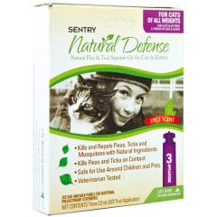 Sentry Natural Defense СЕНТРИ НАТУРАЛЬНАЯ ЗАЩИТА капли от блох и клещей для кошек всех пород и котят, 1 пипетка