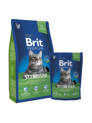 Brit Premium Cat Sterilized для стерилизованных кошек, 8 кг